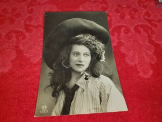 Antique Rppc Postcard Of Pretty Girl With Cherries In Her Mouth By Ll 432/3