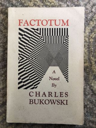 Factotum By Charles Bukowski,  Black Sparrow Press 1975 Paperback Vintage