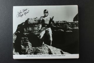 John Hart (1917 - 2009) (captain Africa Lone Ranger) Autograph Photo