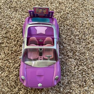 Mattel 2002 Polly Pocket Purple Limousine Musical Stretch Limo Car Vehicle