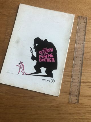 THE RETURN OF THE PINK PANTHER Japanese RARE Film PROGRAMME 1975 Peter SELLERS 3