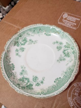 Antique Alfred Meakin Roselle Saucer Royal Semi - Porcelain