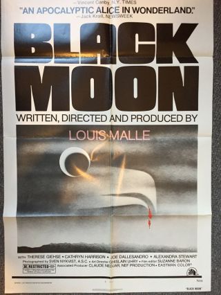 Black Moon (1975) US One Sheet Film Poster Louis Malle 2