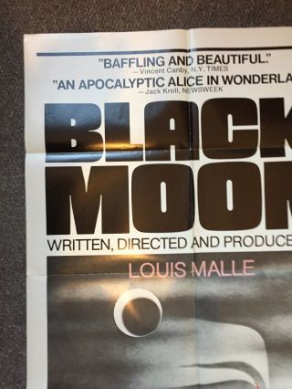 Black Moon (1975) US One Sheet Film Poster Louis Malle 3