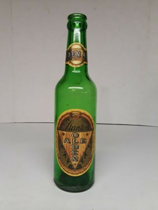 Vintage Stanton Olden Ale Bottle Stanton Brewing Co.  Troy N.  Y.  Irtp