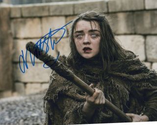 Maisie Williams Authentic Signed Autographed 8x10 Photograph Holo