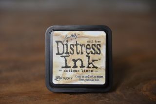 Tim Holtz Distress Ink Pad Full Size Antique Linen Brown