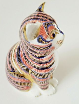 Royal Crown Derby Bone China Cat Figurine 2