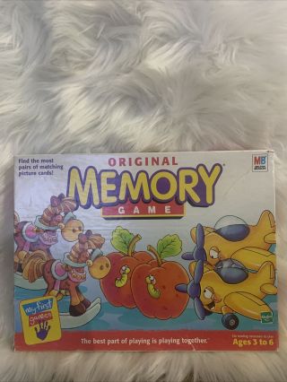 Vintage 1996 Memory Game By Milton Bradley 100 Complete