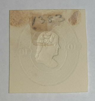 US Stamp U92 Cut Square - - SCV $85 2