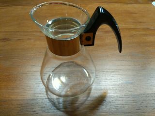 Vintage Corning Heat Proof Glass Small Coffee Tea Carafe Antique Corningware