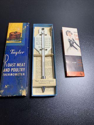 Vintage Taylor Roast Meat And Poultry Thermometer -