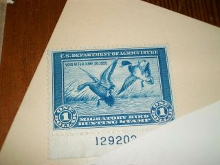 Vintage Stamp Migratory Bird Hunting Stamp 1934 - 1935
