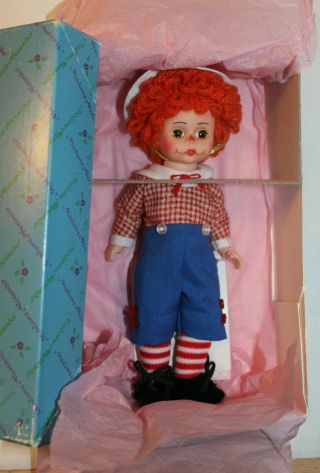 Madame Alexander Storyland Doll " Mop Top Billy " Raggedy Andy Style 8 " W/box