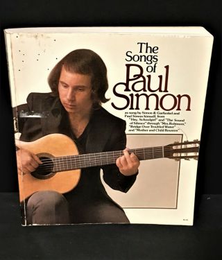 1973 The Songs Of Paul Simon Book Vintage Sheet Music Song Book W/pictures
