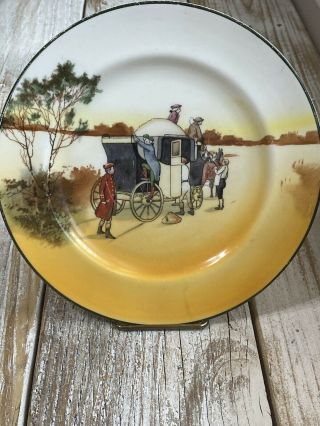 Vintage Royal Doulton " Coaching Days " Plate England (cdp121)