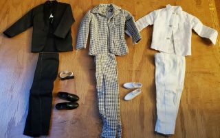 Vintage Ken Doll Clothes And Shoes Hong Kong Clone Outfits