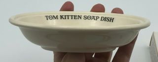 Vintage 1986 TOM KITTEN SOAP DISH and SOAP for Baby,  Mason ' s Crabtree Evelyn 3