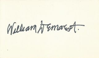 William Demarest Mr.  Smith Mad Mad World Boldly Signed Autographed Card D.  1983
