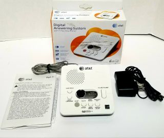 At&t 1740 Digital Answering Machine System 60 Minutes Recording Time/date Stamp