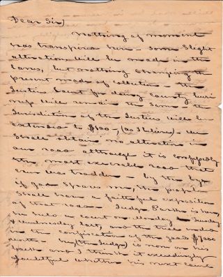 1825 Indiana Letter General James Dill Capt Vance Signed.