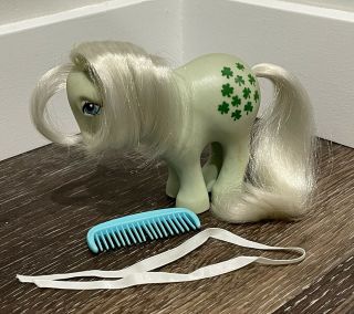 Vintage 1982 My Little Pony Minty With Comb & Ribbon