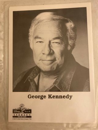 George Kennedy 1989 Disney Mgm Studios Soaps Weekend Not Signed