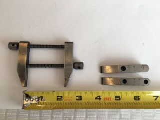 Vintage Machinist Mini Parallel Clamp W/ Extra Set Of Jaws