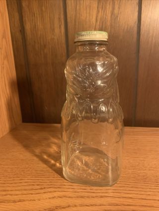 Vintage Glass Grapette Family Beverage Syrup Bottle Bank Clown 3