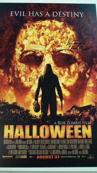 Halloween 11 " X17 " Lithograph Signed By Lew Temple