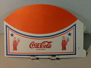 Vtg Coca - Cola Coke Paper Hat Soda Jerk Cap Unfolded Fountain Mid Century