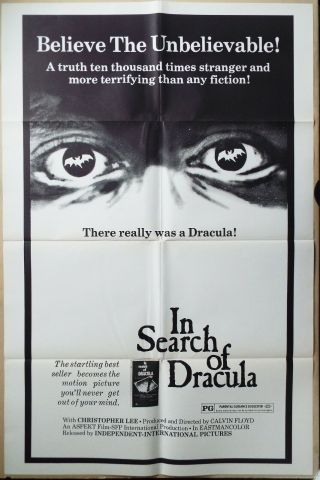 In Search Of Dracula 1975 Us One Sheet Poster