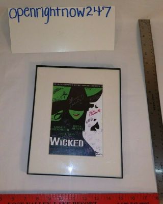 Wicked A Musical Signed Poster Framed Reprint On Canvas Or Real Deal?