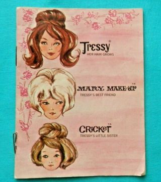 Vintage American Character Tressy Doll Mary Make Up Cricket Fashion Booklet