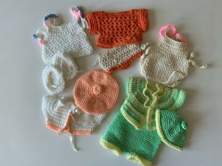 Vintage Cabbage Patch Kids Crocheted Clothing - Preemie & Kids