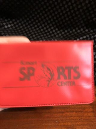 Vintage Kmart Sports Center Credit Card Holder Plastic Red