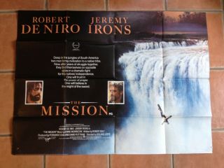 The Mission,  Slight Damage Vintage Cinema Poster,  101 X 76 Cm.