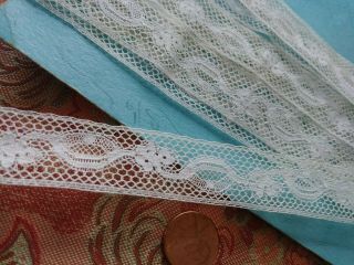 . 75 " Wide French Antique Lace Val Trim Almost 3,  Yards Insertion