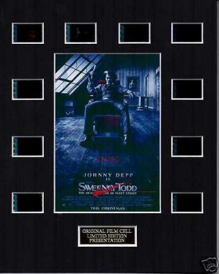 Sweeney Todd Feat Johnny Depp 35mm Film Cell Display 10