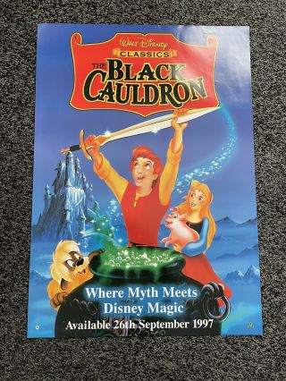 Walt Disney’s The Black Cauldron Video Shop Film Poster Uk