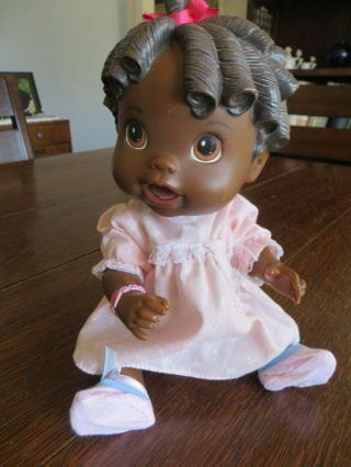 Hasbro Baby Alive All Gone African American Black Doll Talking Baby Molded Hair