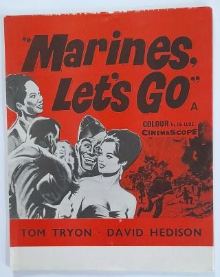 Film Memorabilia.  Cinema Promotion Booklet " Marines Let 