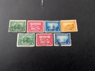 Us Stamp Scott 397 - 403.  1913 Panama Pacific Issue.