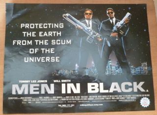 1997 Uk Cinema Poster 12 " X 16 " Men In Black
