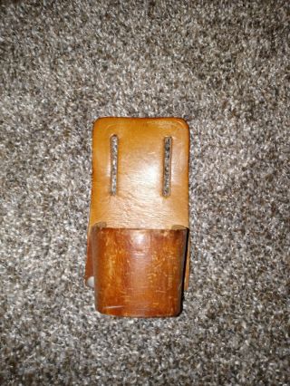 Klein Leather Hammer Holder Tool Carrier Gear Pouch Holster Belt Vintage Brown