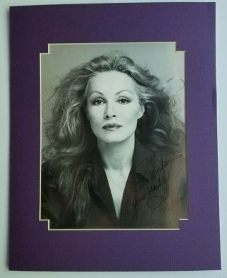 Julie Newmar Matted,  Signed B/w Photograph Autographed