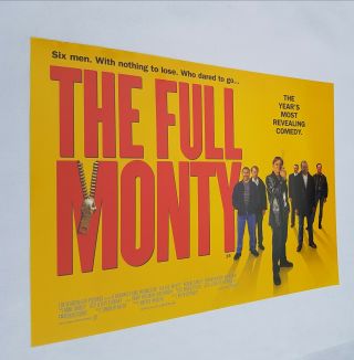 The Full Monty / Uk Mini Quad Film Poster 40cm X 30cm 1997
