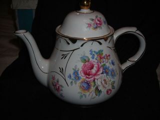 Arthur Wood & Son Staffordshire Floral Teapot 5458