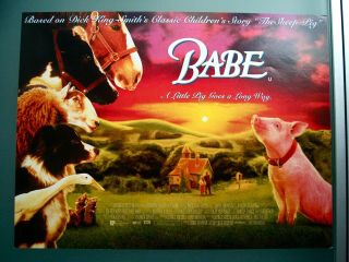 Babe (1995) Mini Quad Poster - Hugo Weaving