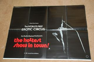 The Hottest Show In Town (aka Sex - Cirkusse) (1974) - Rare Orig.  Uk Quad Poster